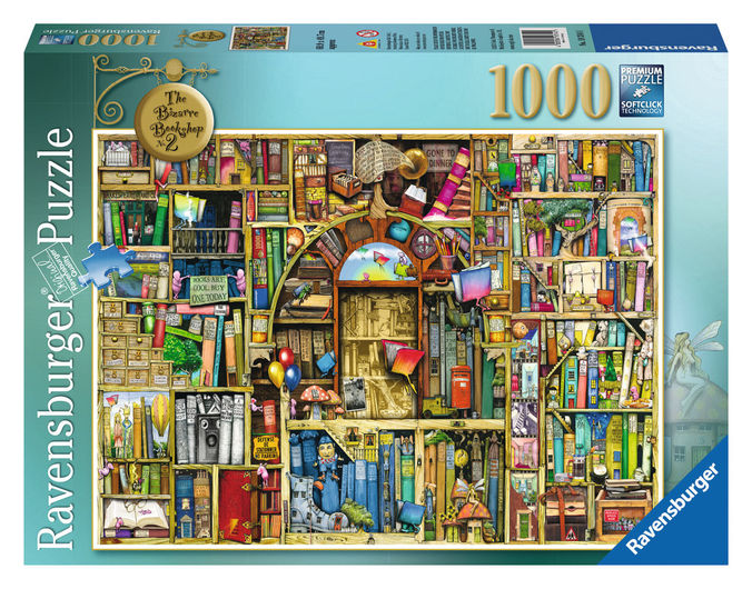 Puzzle adulti si copii libraria bizara 1000 piese Ravensburger