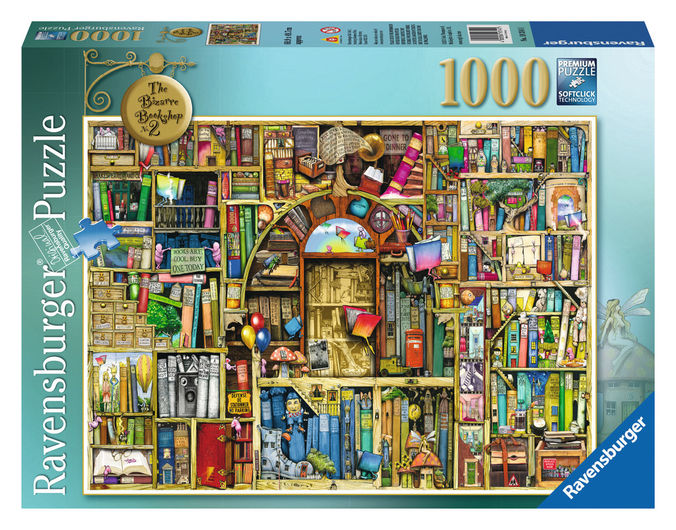 Puzzle adulti si copii libraria bizara 1000 piese ravensburger