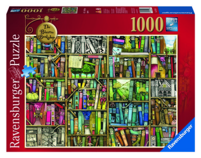 Puzzle adulti si copii Libraria Bizara 1000 piese Ravensburger