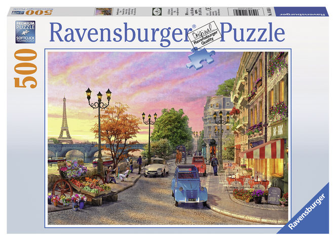 Puzzle seara in paris 500 piese ravensburger