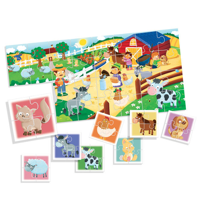 Primul meu puzzle ferma 8+1 headu