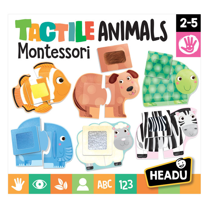 Puzzle animale senzoriale Montessori Headu