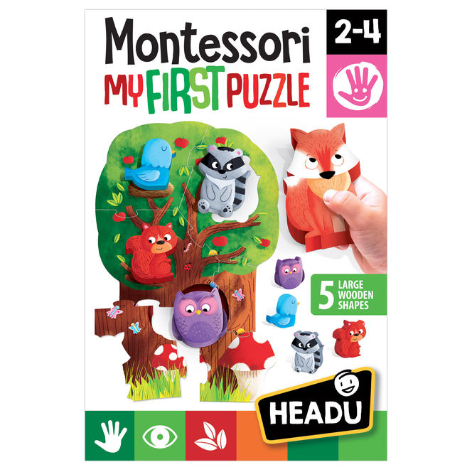 Joc puzzle padure Montessori Headu