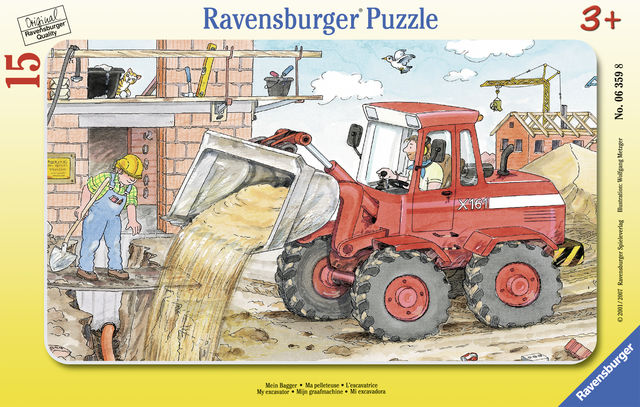 Puzzle Excavator 15 piese Ravensburger