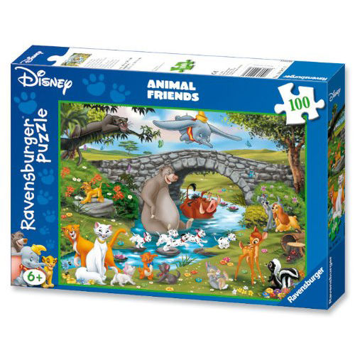 Puzzle animale pe rau 100 piese ravensburger
