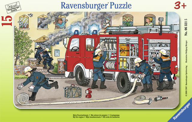 Puzzle masina de Pompieri 15 piese Ravensburger