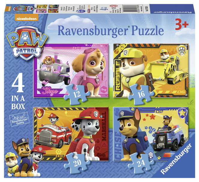 Puzzle patrula Catelusilor 12/16/20/24 piese Ravensburger