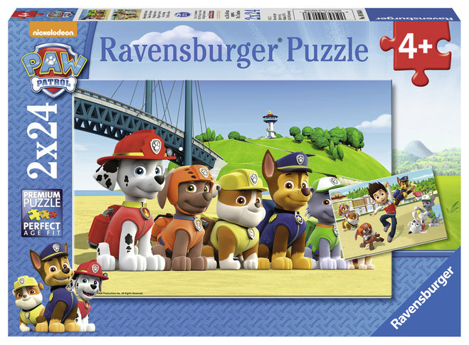 Puzzle patrula catelusilor 2x24 piese ravensburger