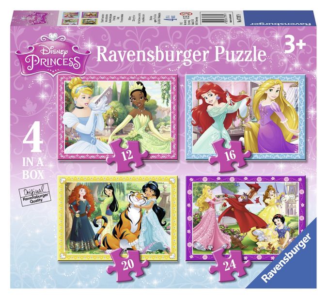 Puzzle printesele disney 12/16/20/24 piese ravensburger
