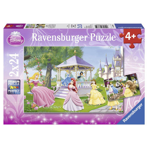 Puzzle printesele iincantatoare 2x24 piese ravensburger
