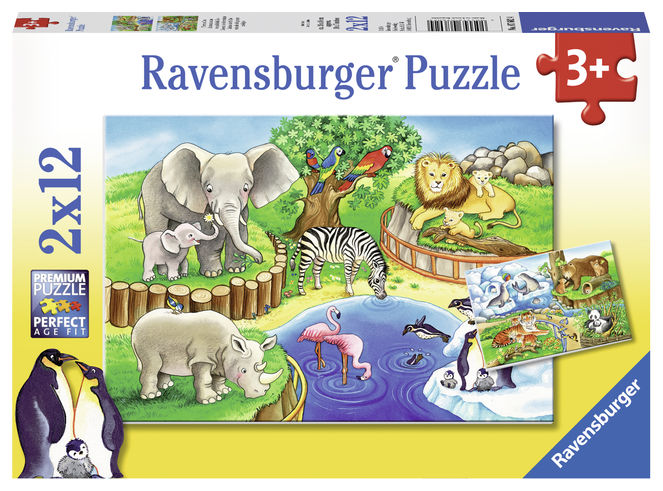 Puzzle Zoo 2X12 piese Ravensburger