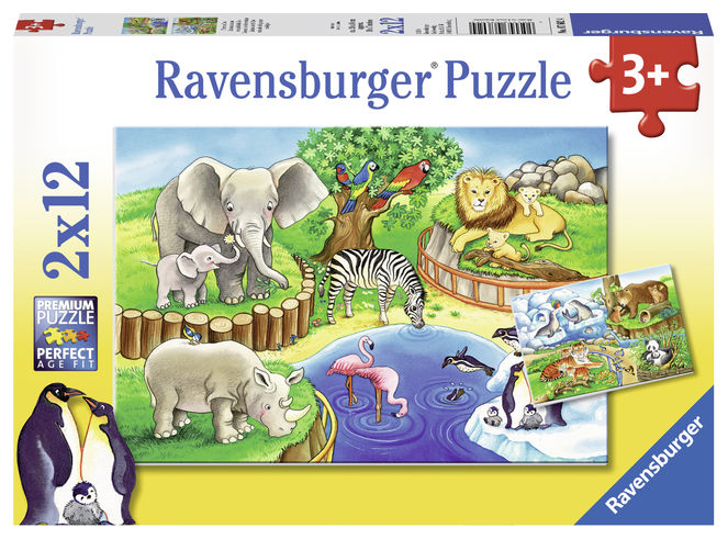 Puzzle zoo 2x12 piese ravensburger