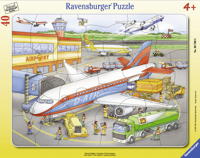 Puzzle micul Aeroport 40 piese Ravensburger