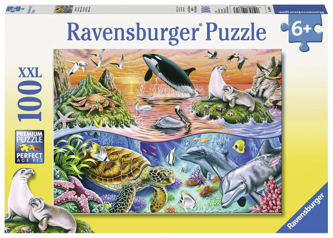 Puzzle minunatul ocean 100 piese ravensburger