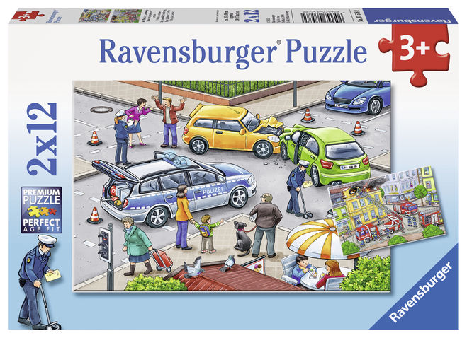 Puzzle politie 2x12 piese ravensburger