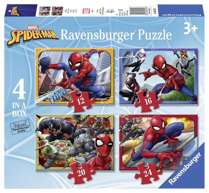 Puzzle spiderman 12/16/20/24 piese ravensburger