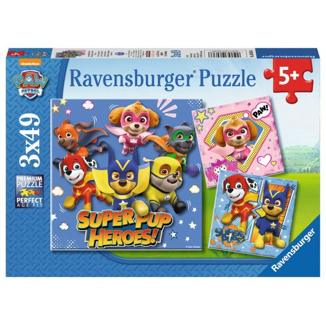 Puzzle patrula catelusilor 3x49 piese ravensburger