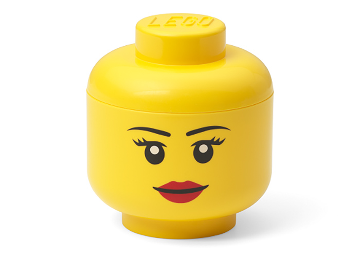 Mini cutie depozitare cap minifigurina lego fetita