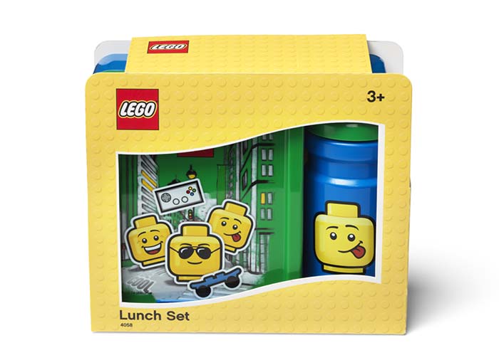 Set pentru pranz lego iconic albastru si verde
