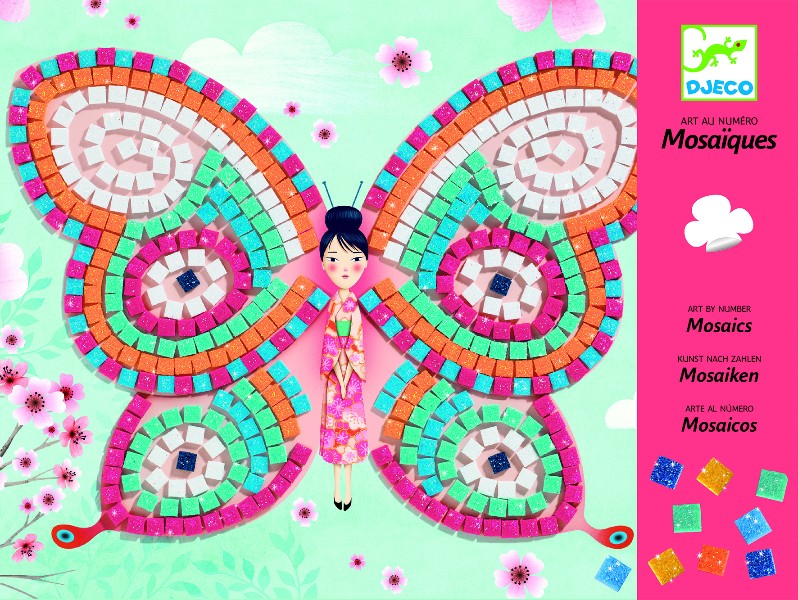 Mozaic joc creativ fluturi djeco