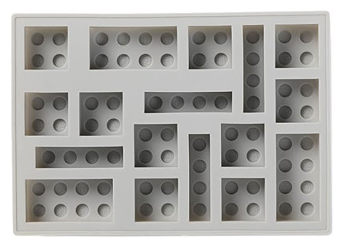Tava pentru cuburi de gheata LEGO gri