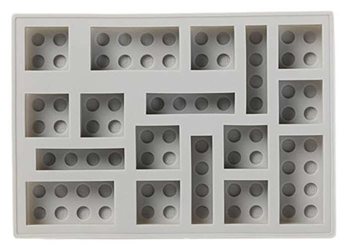 Tava pentru cuburi de gheata lego gri