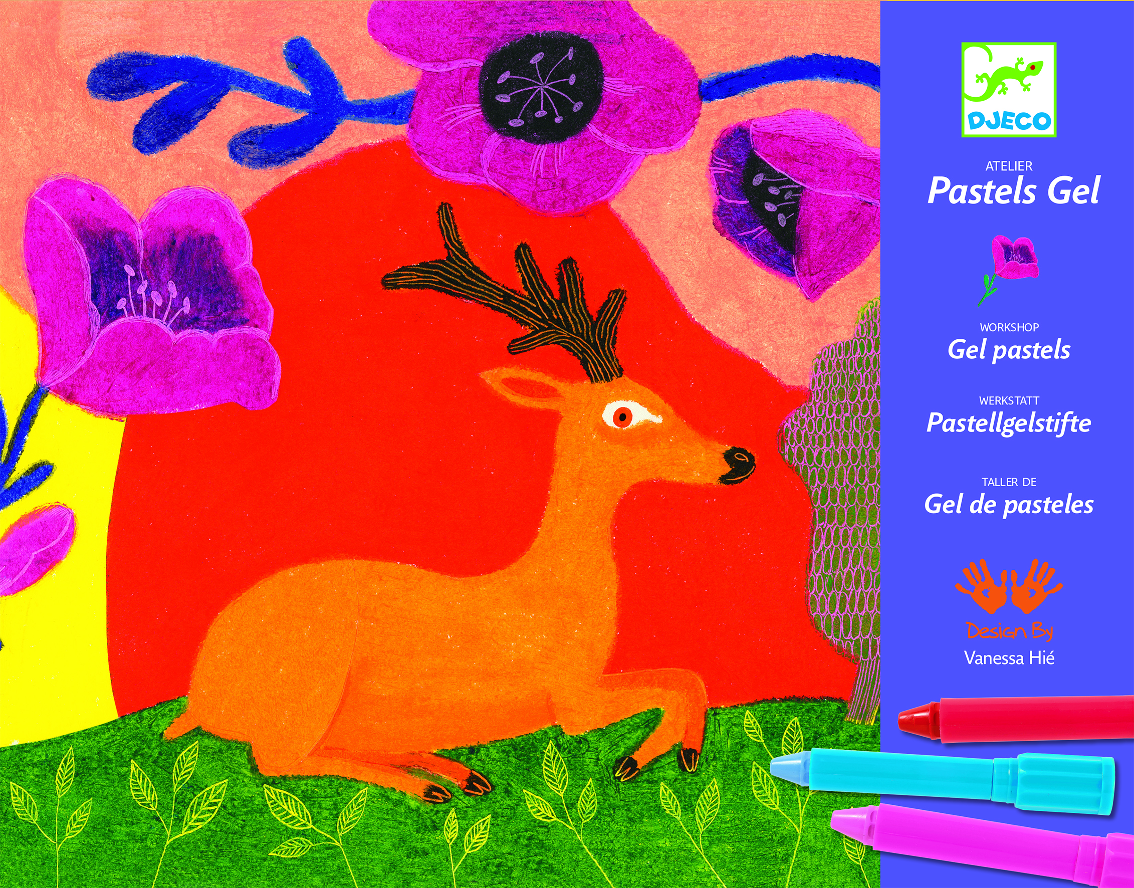 Atelier creativ desen animale salbatice djeco