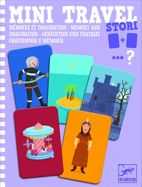 Joc de memorie si imaginatie mini travel djeco