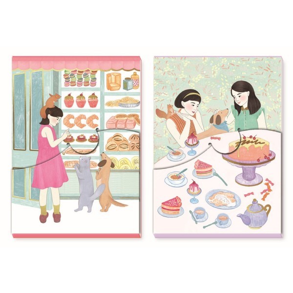 Set 2 carnetele notepad cyndi djeco