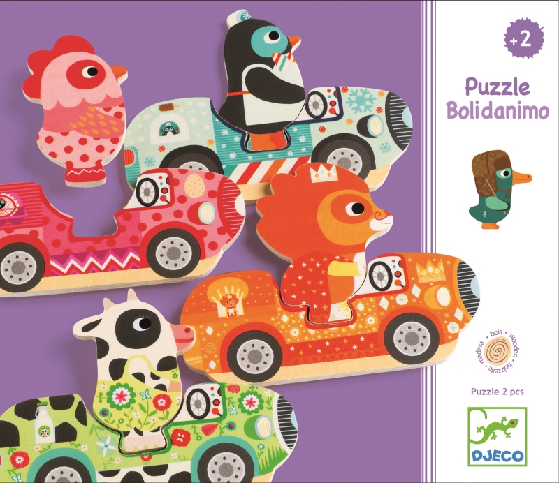 Puzzle interschimbabil vehicule djeco