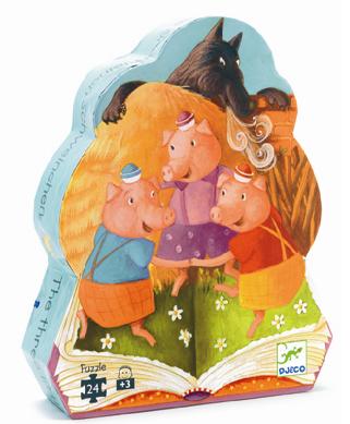 Puzzle cei 3 purcelusi djeco