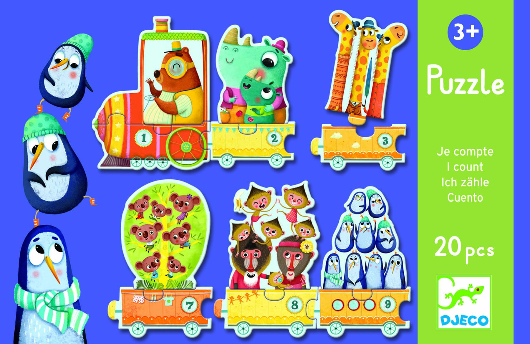 Puzzle tenuletul cu animale djeco