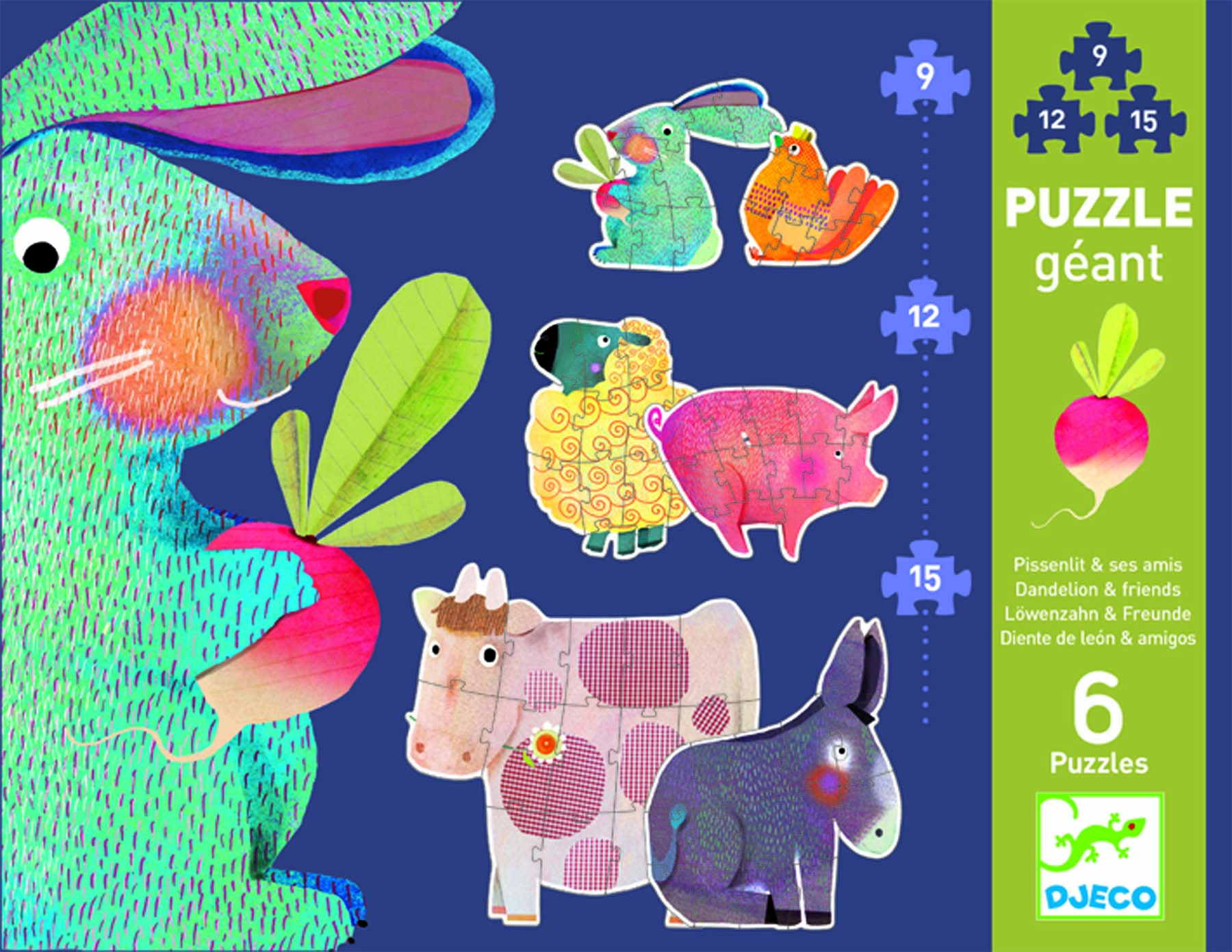 Puzzle gigant animale domestice djeco