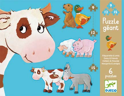 Puzzle gigant animale djeco