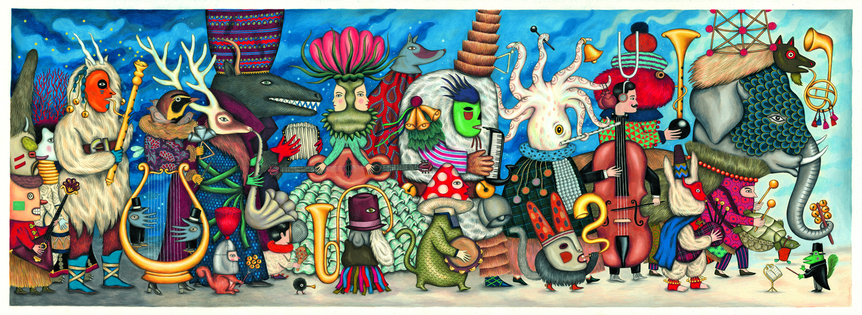 Puzzle orchestra fantastica djeco