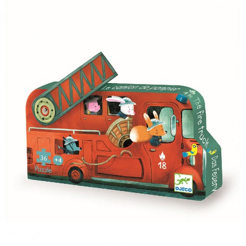 Puzzle masina de pompieri djeco