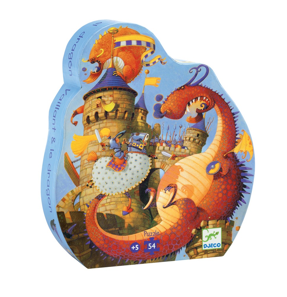 Puzzle cavalerul si dragonul Djeco