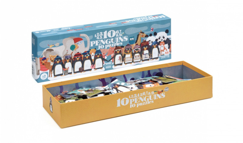Puzzle progresiv pinguini londji