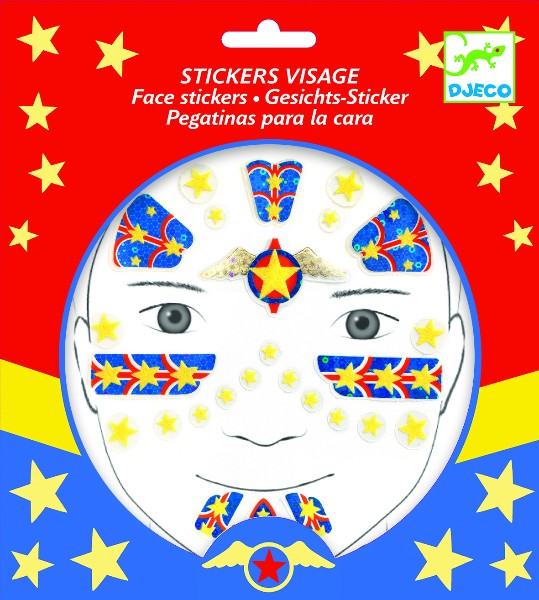 Stickere pentru fata super erou Djeco