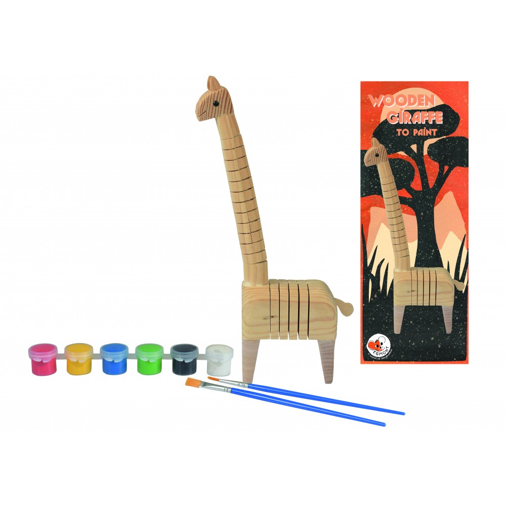 Set de pictat girafa din lemn egmont toys
