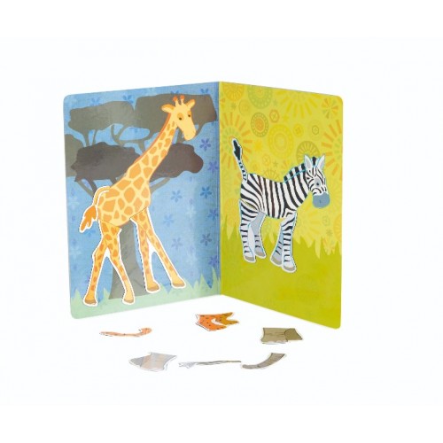 Puzzle magnetic cu animale egmont