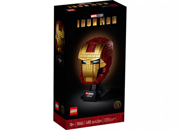Casca iron man lego marvel super heroes
