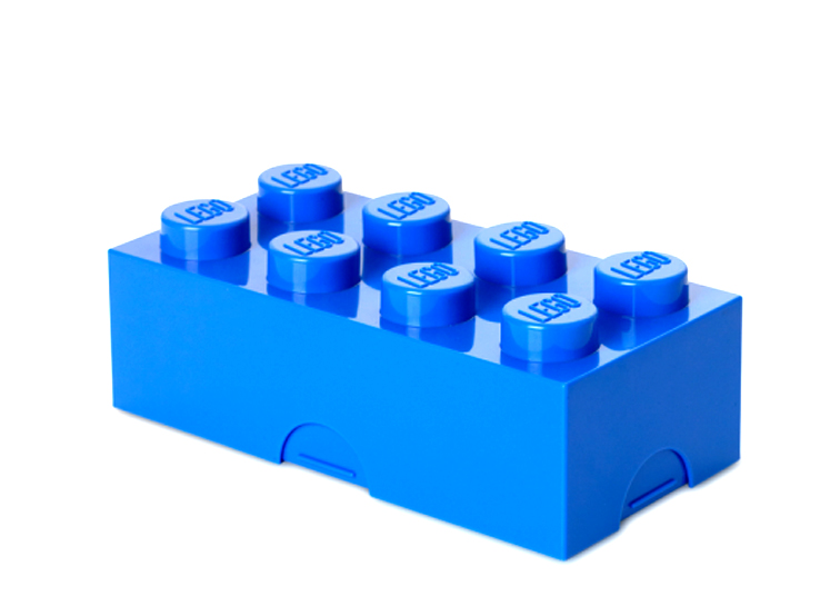 Cutie sandwich sau depozitare lego 2x4 albastru
