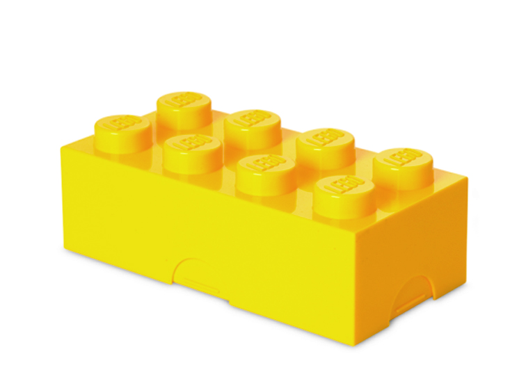 Cutie sandwich sau depozitare Lego 2x4 galben
