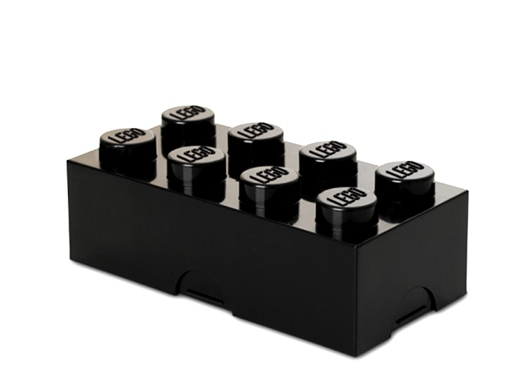 Cutie sandwich sau depozitare lego 2x4 negru