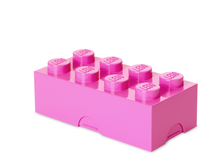 Cutie sandwich sau depozitare lego 2x4 roz