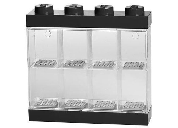 Cutie neagra pentru 8 minifigurine lego