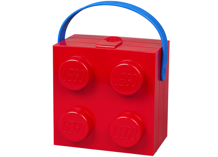 Cutie pentru sandwich lego 2x2 rosu