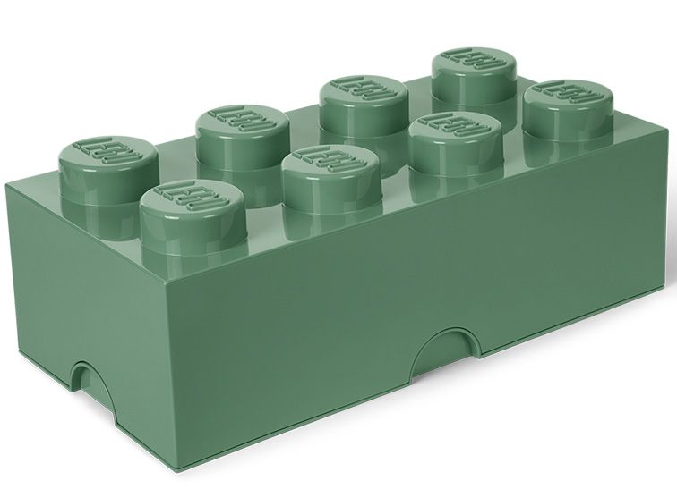 Cutie depozitare lego 2x4 verde masliniu