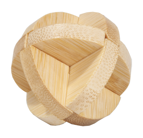 Joc logic IQ din lemn bambus in cutie metalica-3 Fridolin